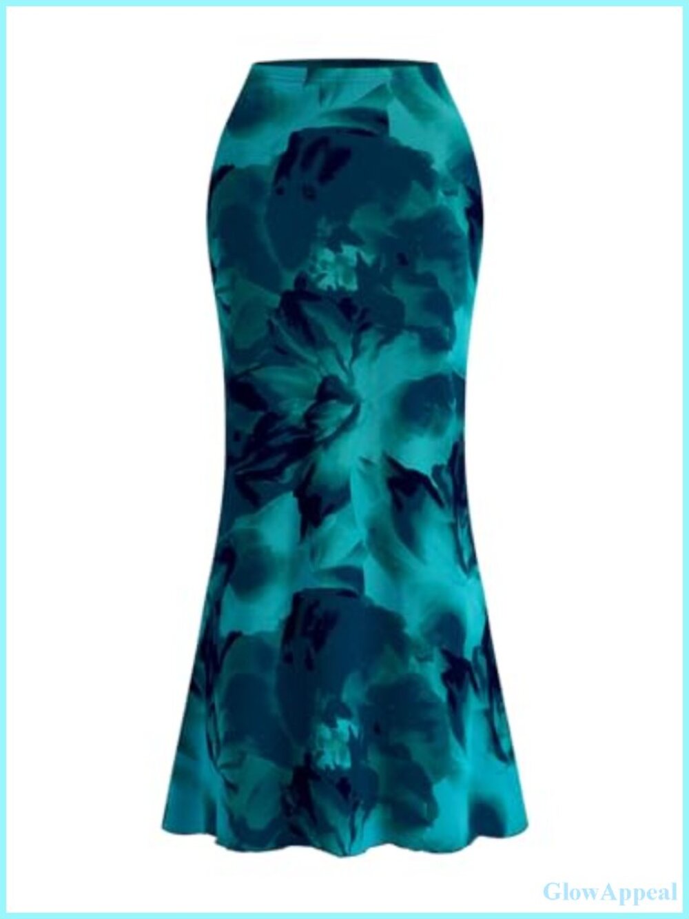 Women's Floral Mesh Bodycon Maxi Skirt High Waisted Fishtail Outfit